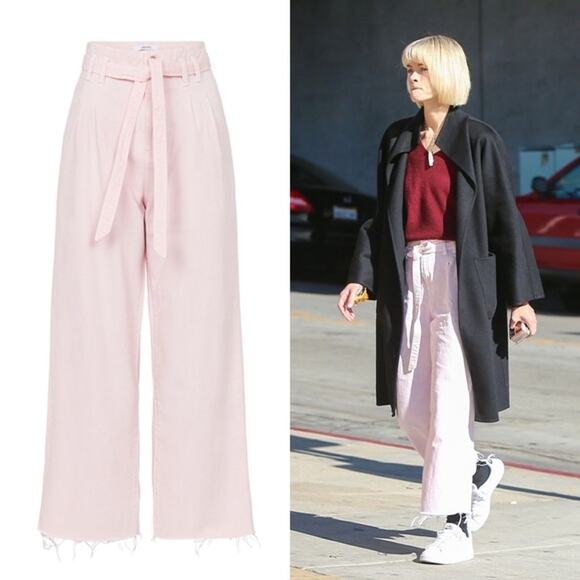 J Brand Baby Pink Wide Leg Jeans - Picture 1 of 11